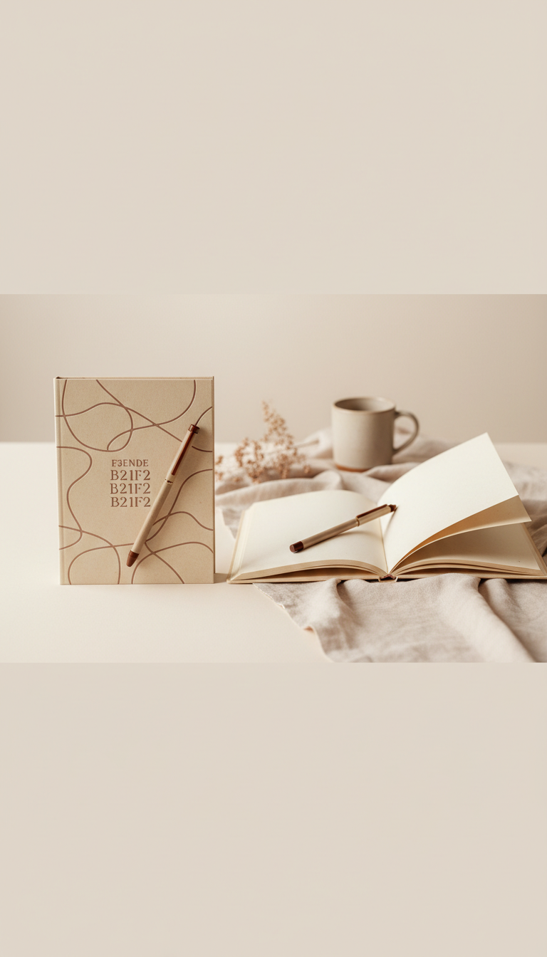 Couples workbook in warm cream
